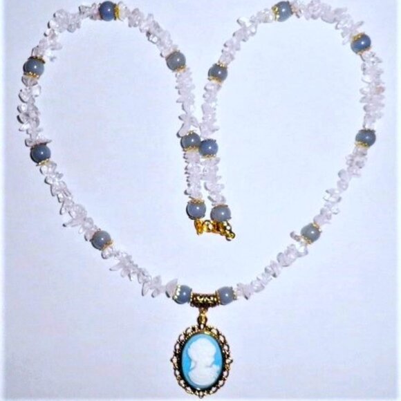 Quartz & Aquamarine Necklace - Picture 1 of 1